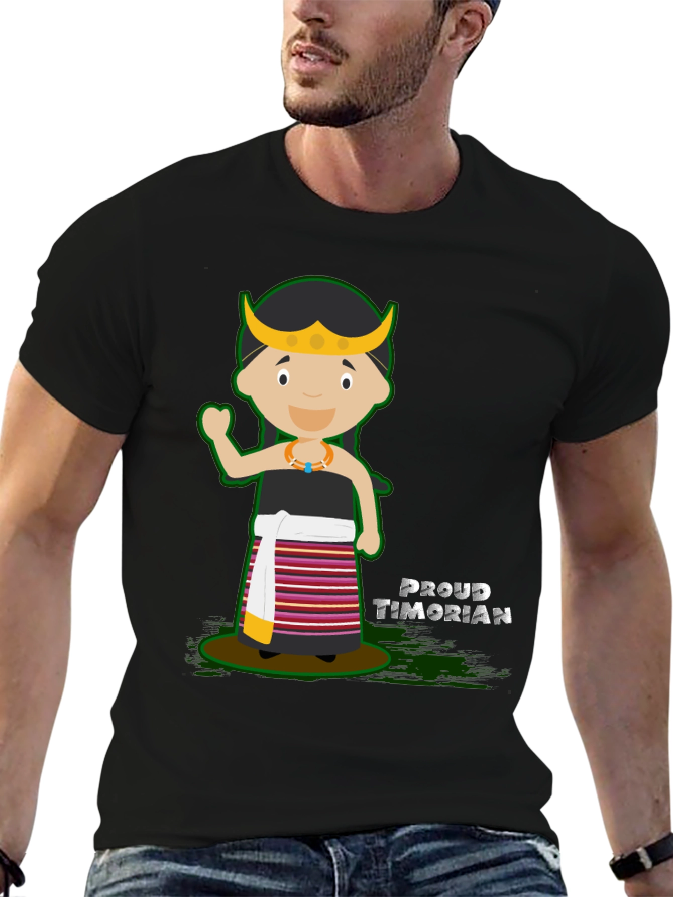 Proud Timorian Cartoon T-Shirt