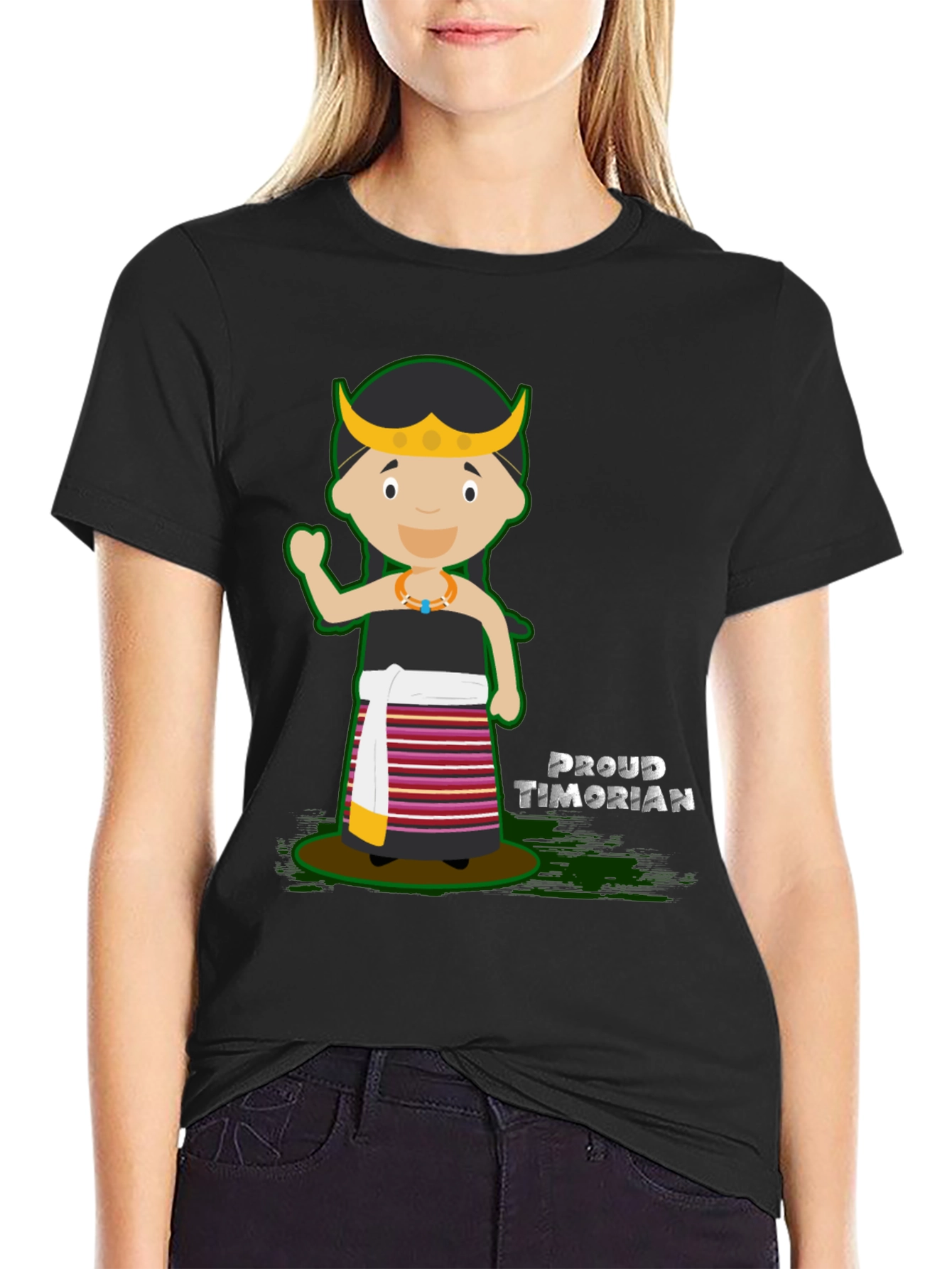 Proud Timorian Cartoon T-Shirt
