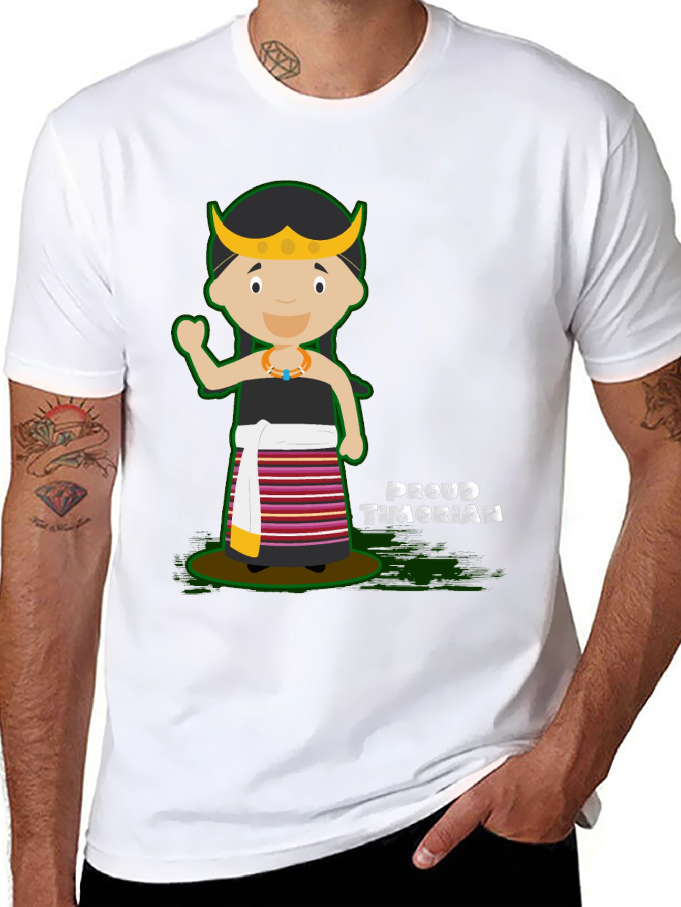Proud Timorian Cartoon T-Shirt
