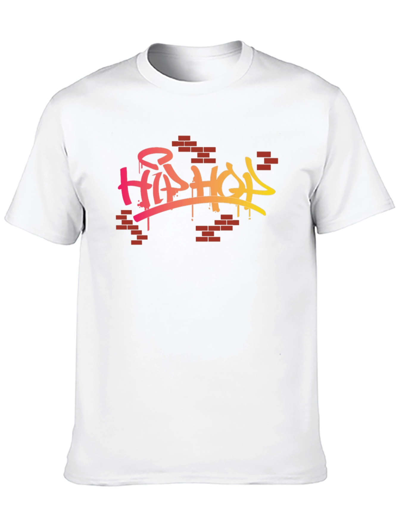 Hip Hop Graffiti Style Graphic Black T-Shirt