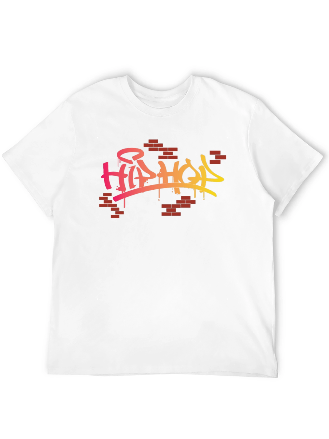Hip Hop Graffiti Style Graphic Black T-Shirt