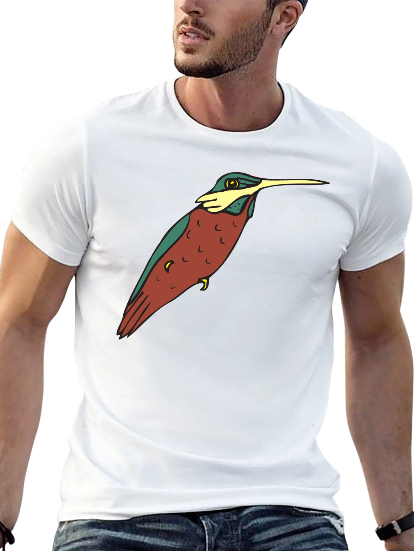 Hummingbird Graphic Tee - Stylish Comfort