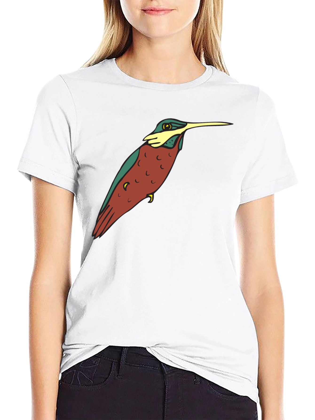 Hummingbird Graphic Tee - Stylish Comfort