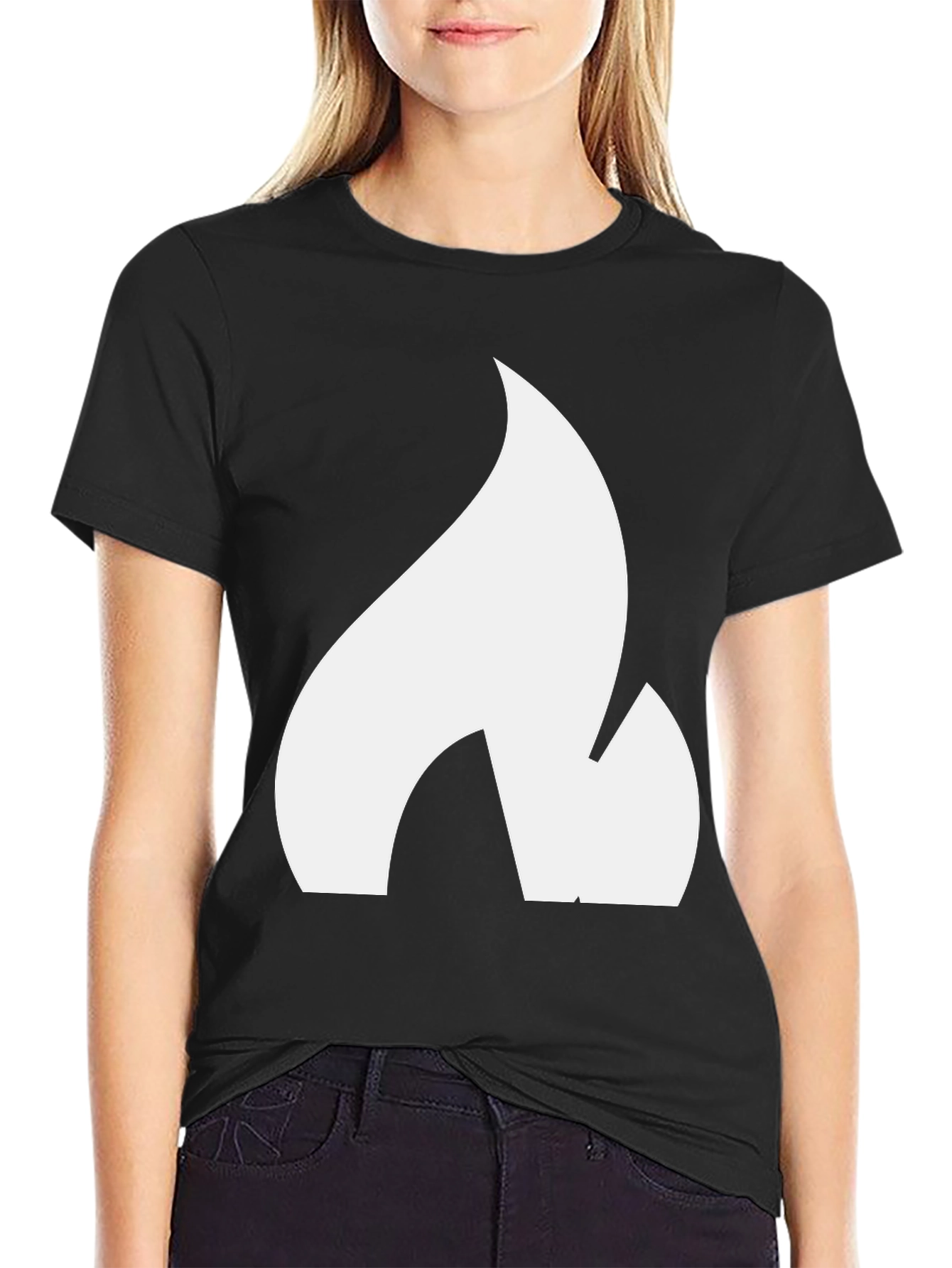 Flame Graphic Black T-Shirt