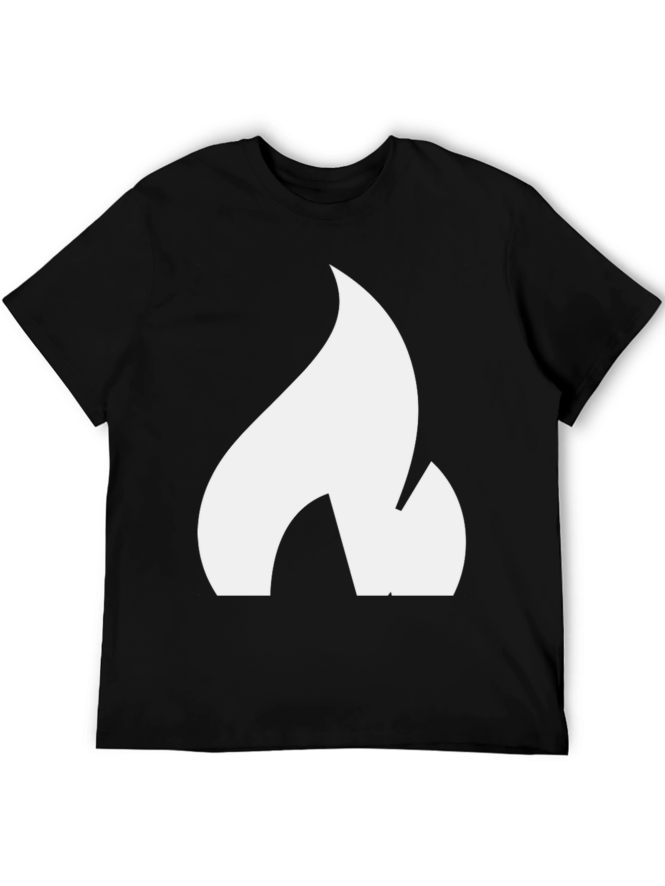 Flame Graphic Black T-Shirt