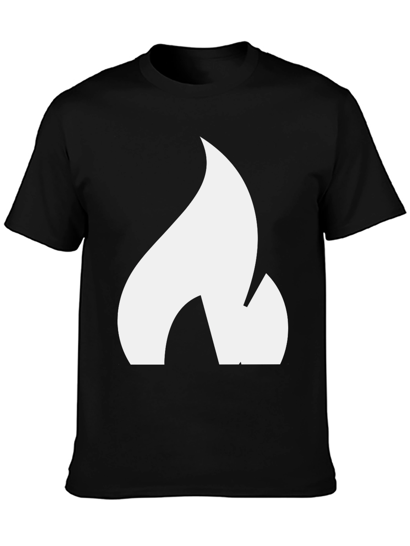 Flame Graphic Black T-Shirt