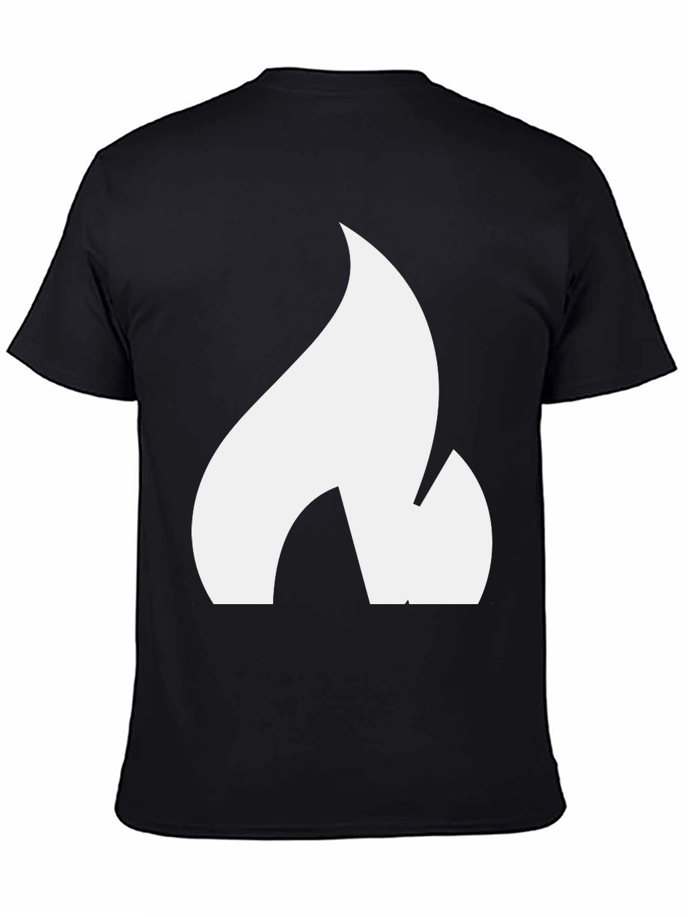 Flame Graphic Black T-Shirt