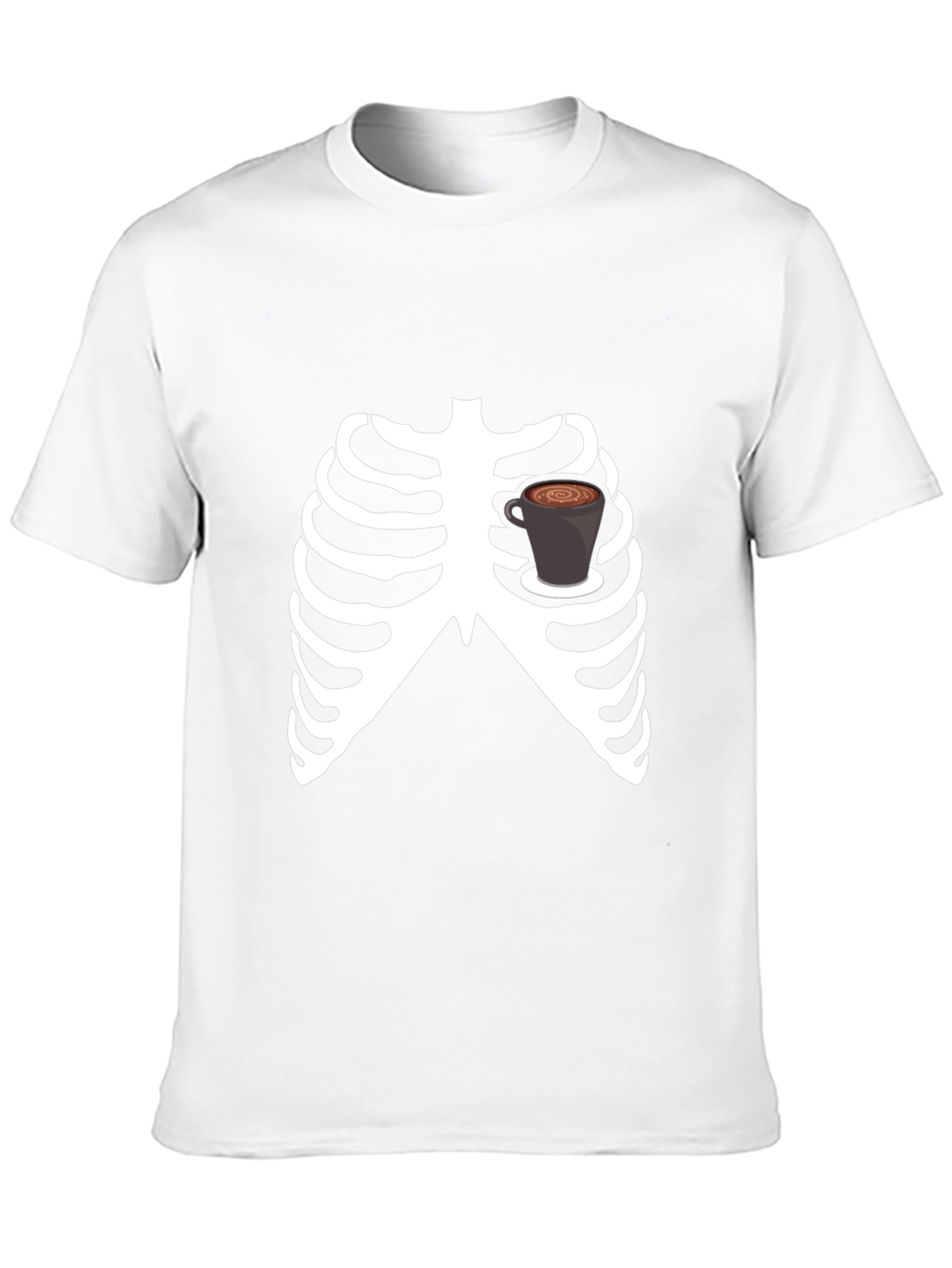 Coffee Skeleton Graphic T-Shirt
