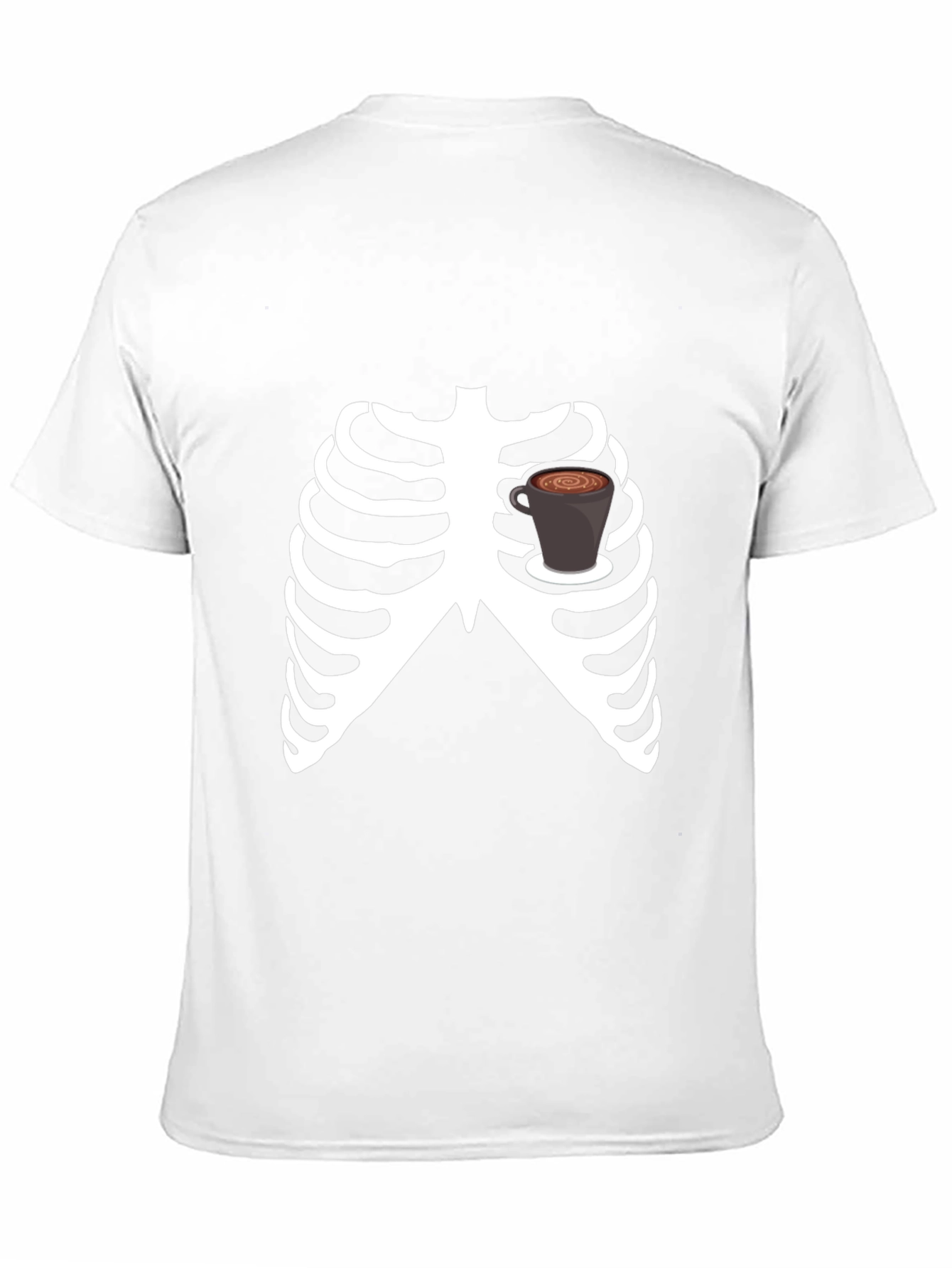 Coffee Skeleton Graphic T-Shirt