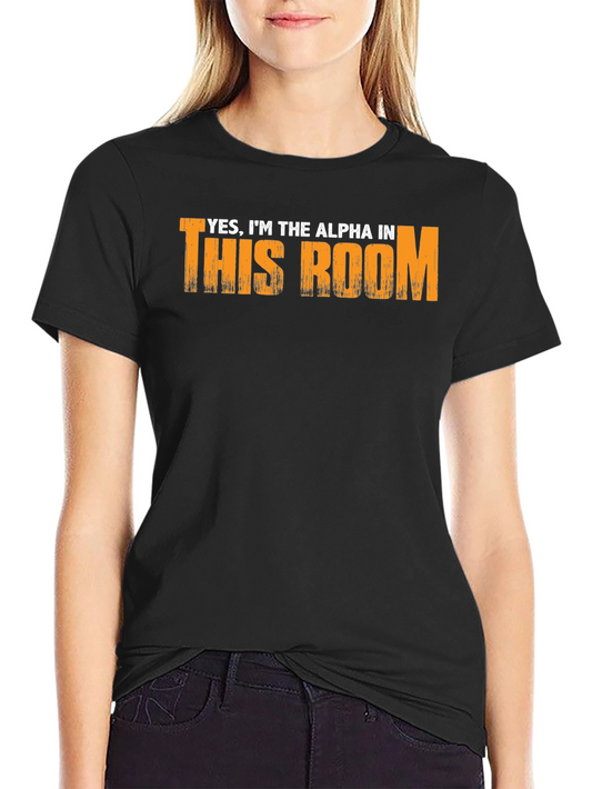 Alpha in This Room Graphic T-Shirt - Black Cotton Tee