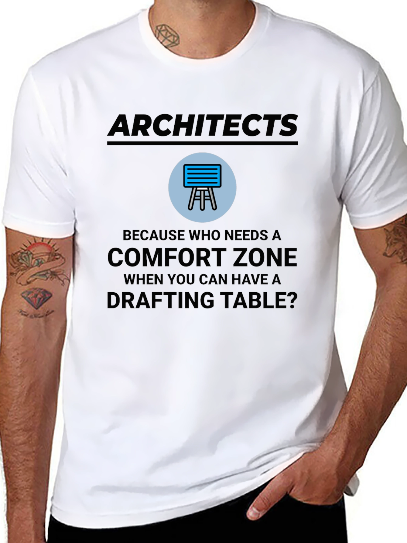Architects Drafting Table Comfort Zone T-Shirt