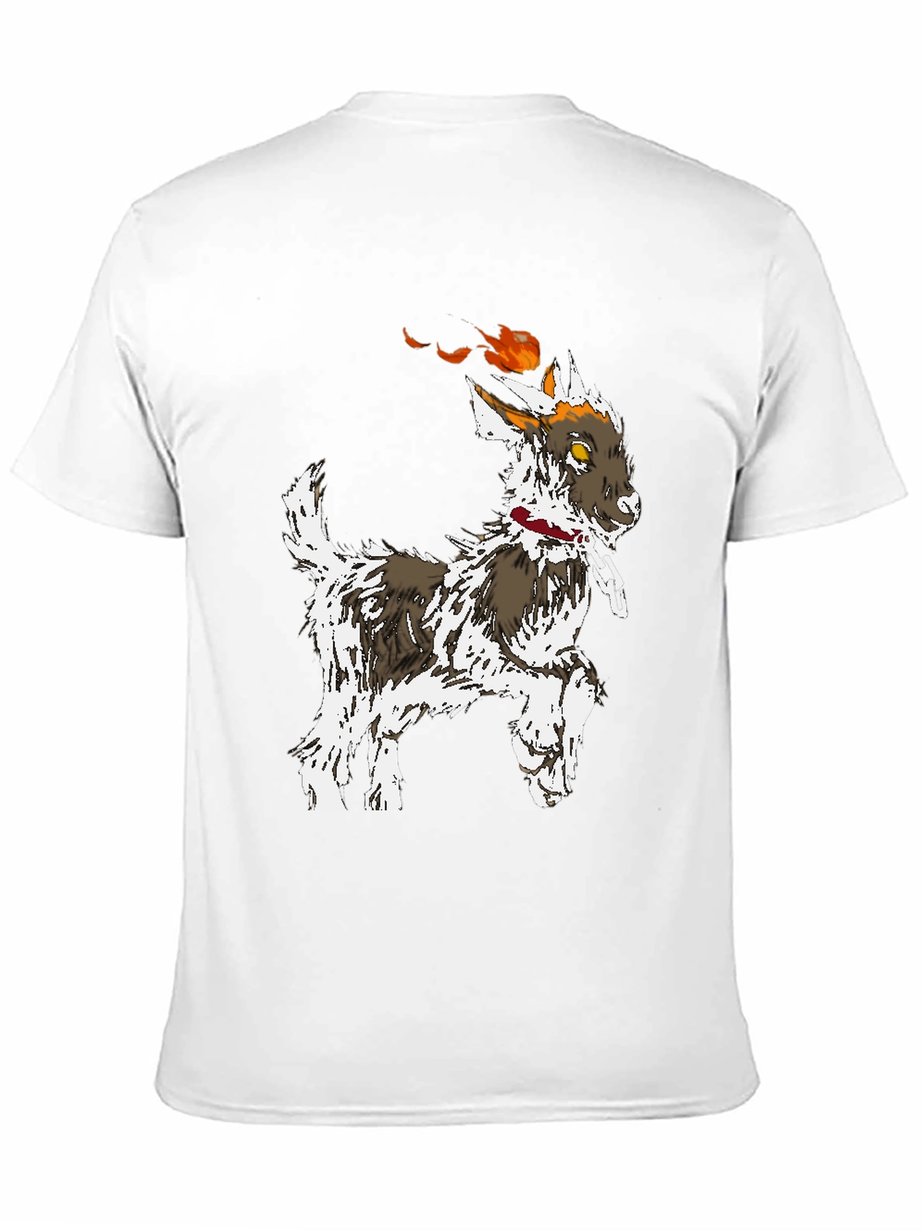 Flaming Goat Graphic T-Shirt - Unique Mens Tee