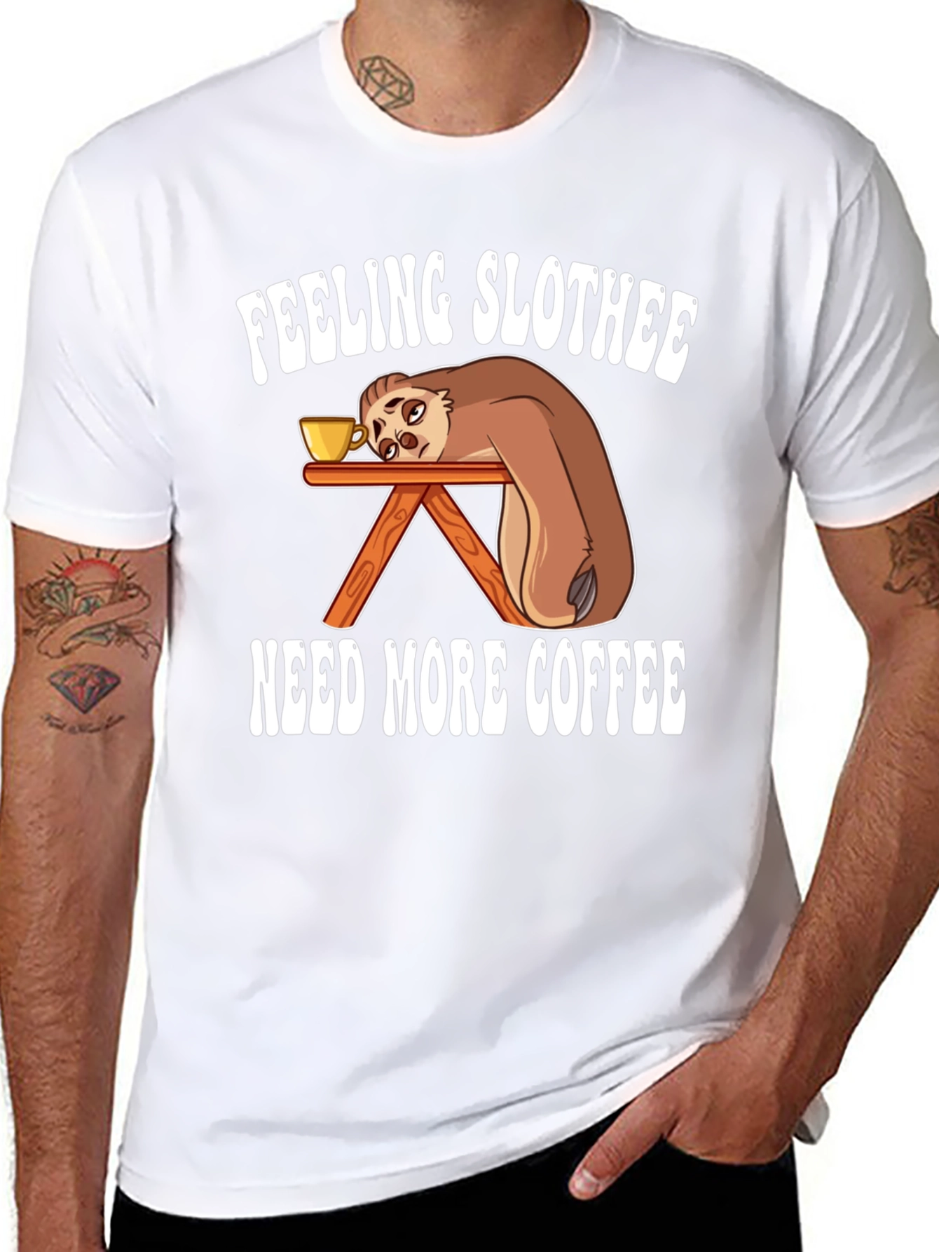 Feeling Slothee Coffee T-Shirt