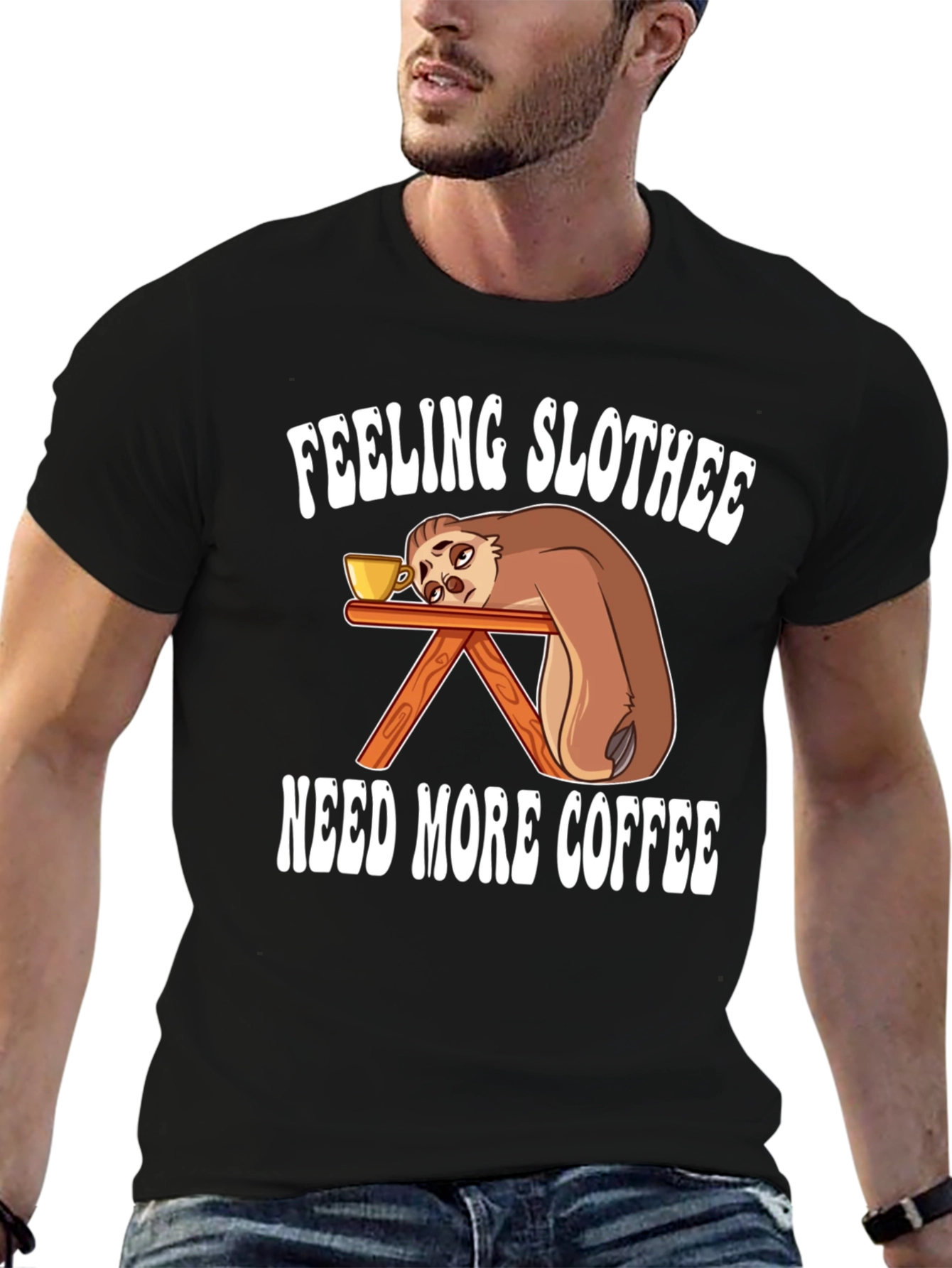 Feeling Slothee Coffee T-Shirt