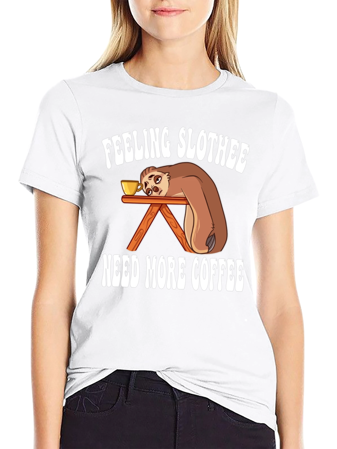 Feeling Slothee Coffee T-Shirt