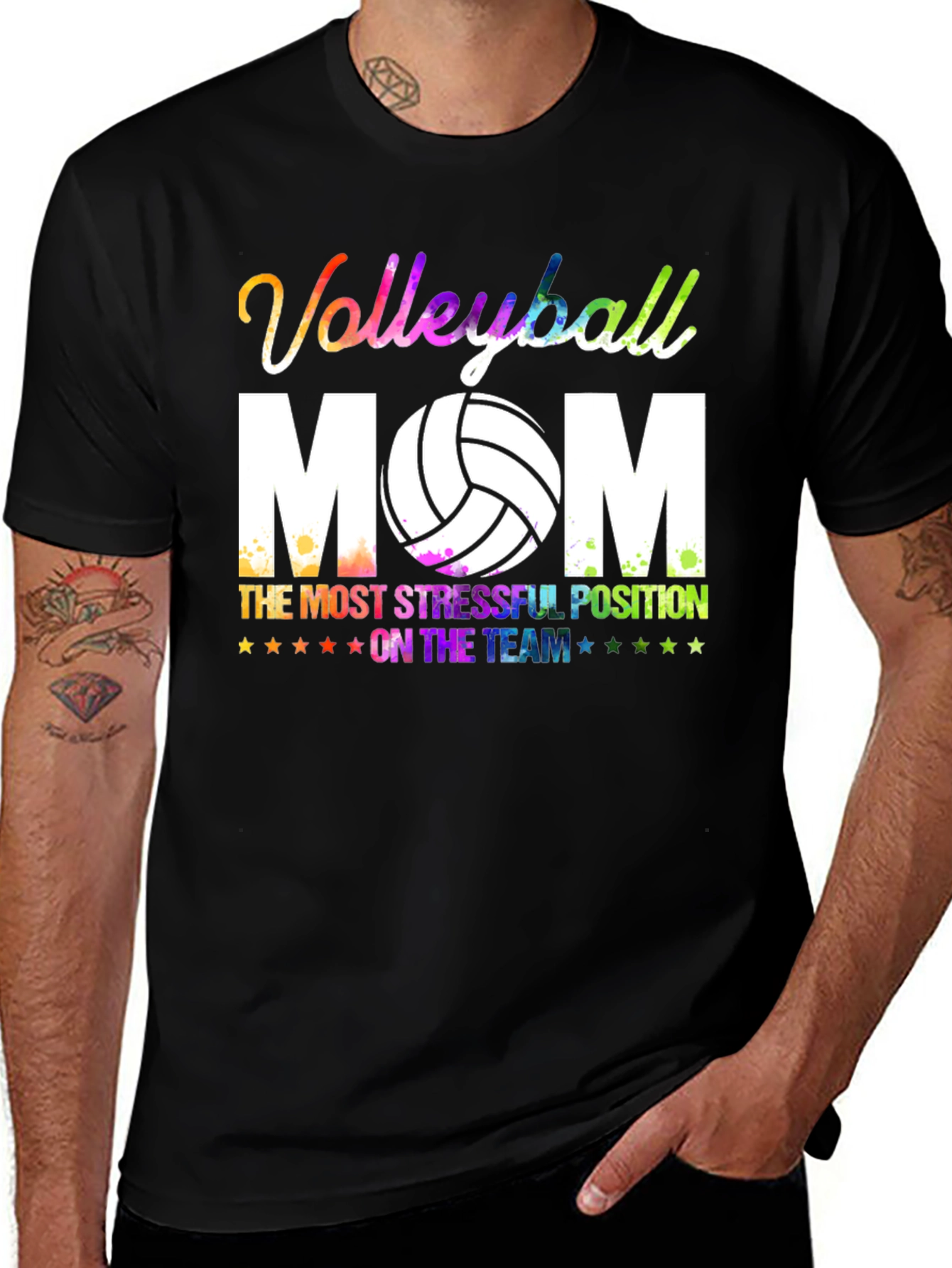 Volleyball Mom Graphic T-Shirt