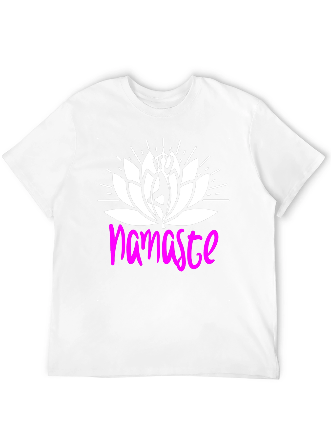 Namaste Lotus Flower Graphic T-Shirt