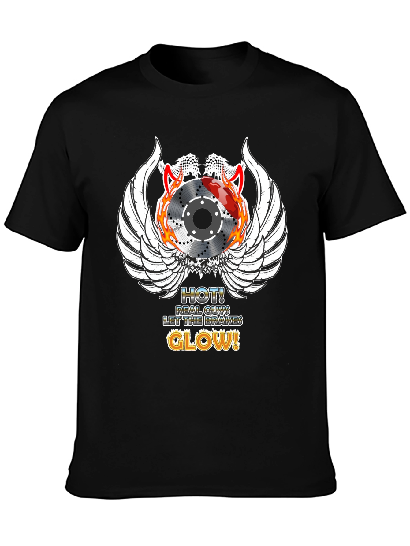 Hot Brakes Glow T-Shirt Automotive Enthusiast Tee