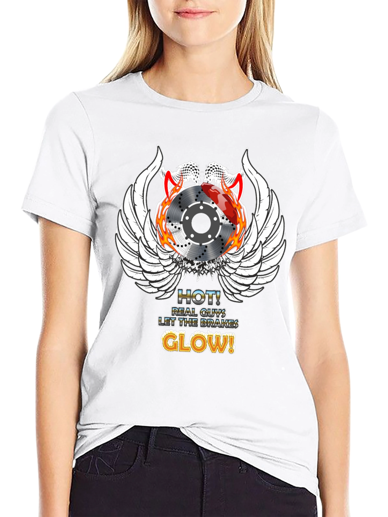 Hot Brakes Glow T-Shirt Automotive Enthusiast Tee