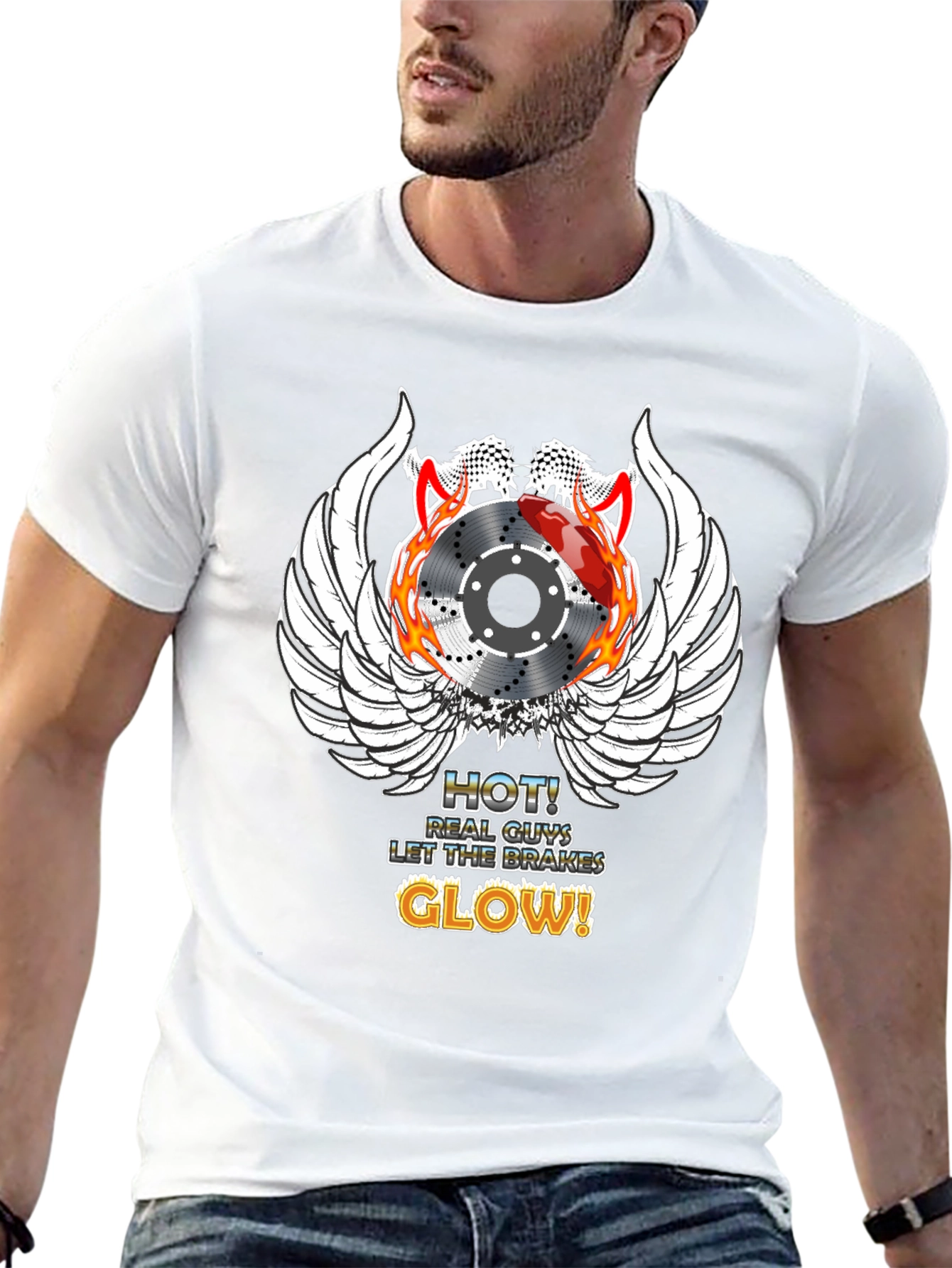 Hot Brakes Glow T-Shirt Automotive Enthusiast Tee