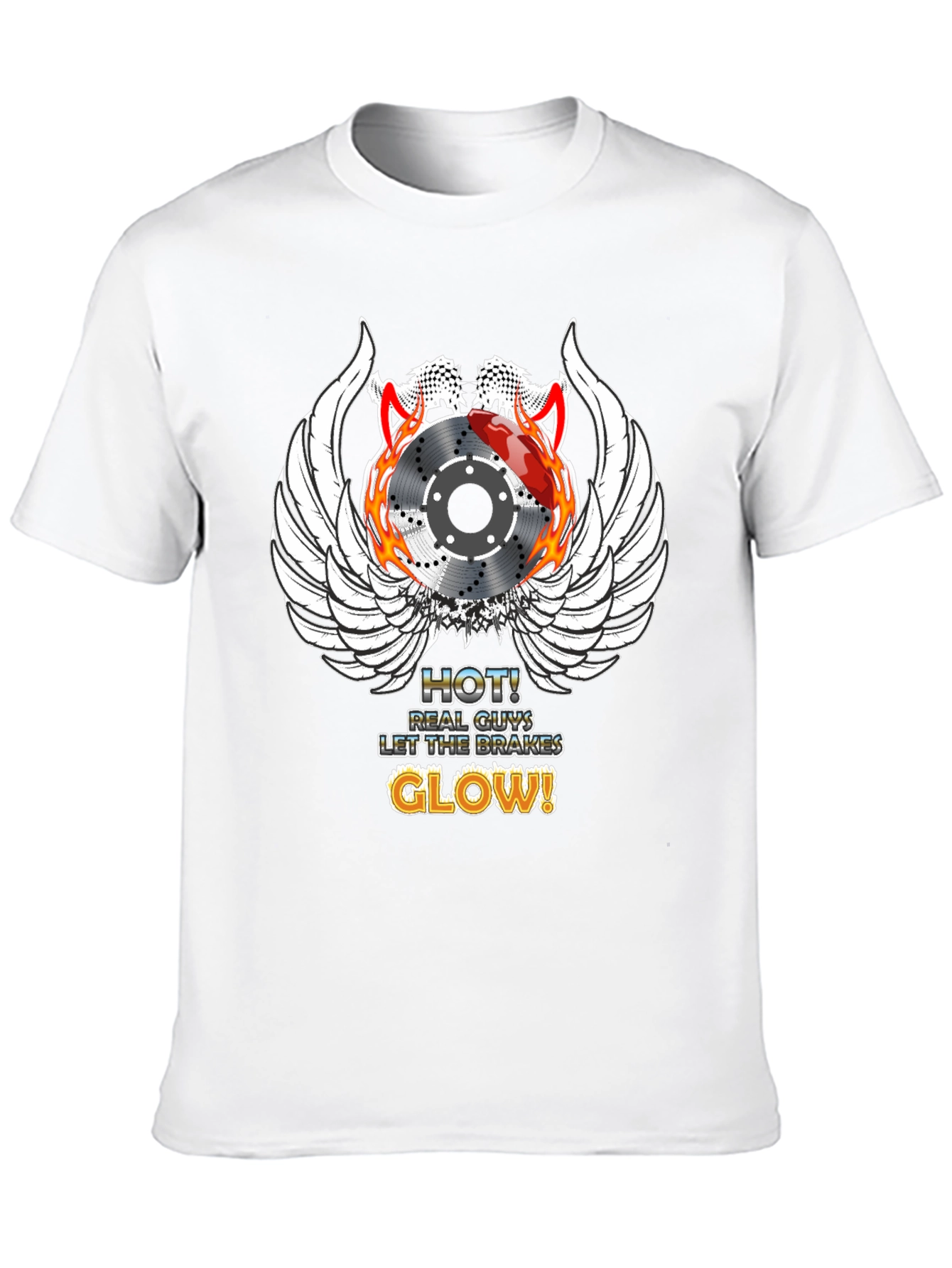 Hot Brakes Glow T-Shirt Automotive Enthusiast Tee