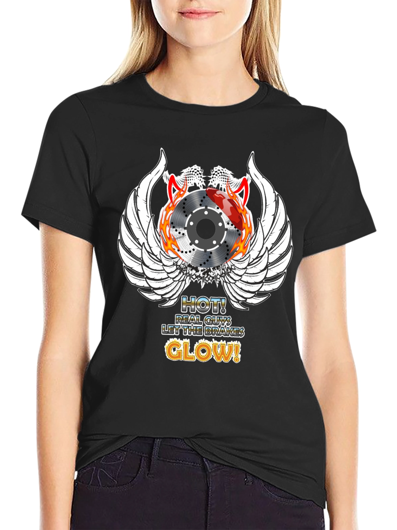 Hot Brakes Glow T-Shirt Automotive Enthusiast Tee