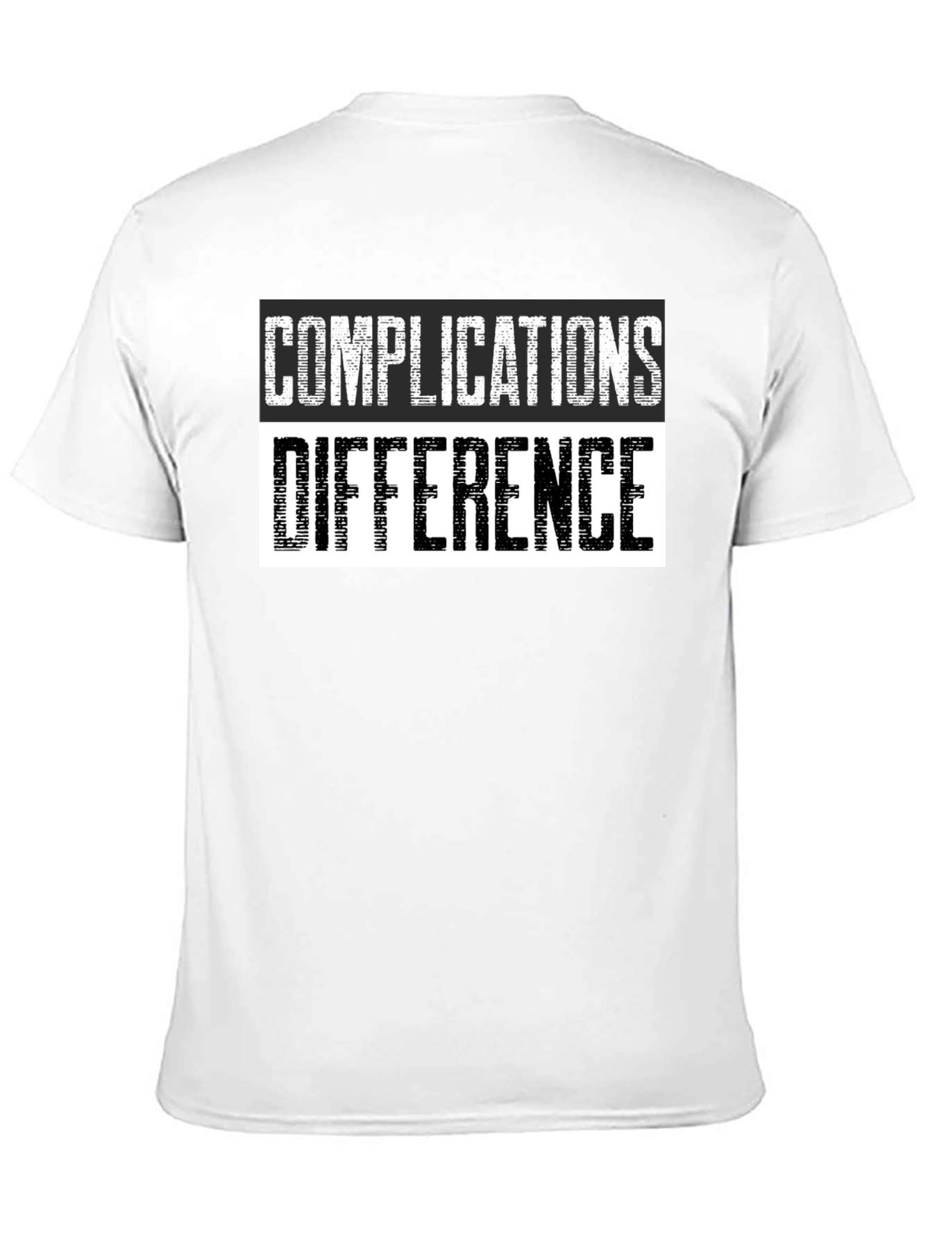 Complications Difference Graphic Tee - Black Cotton T-Shirt