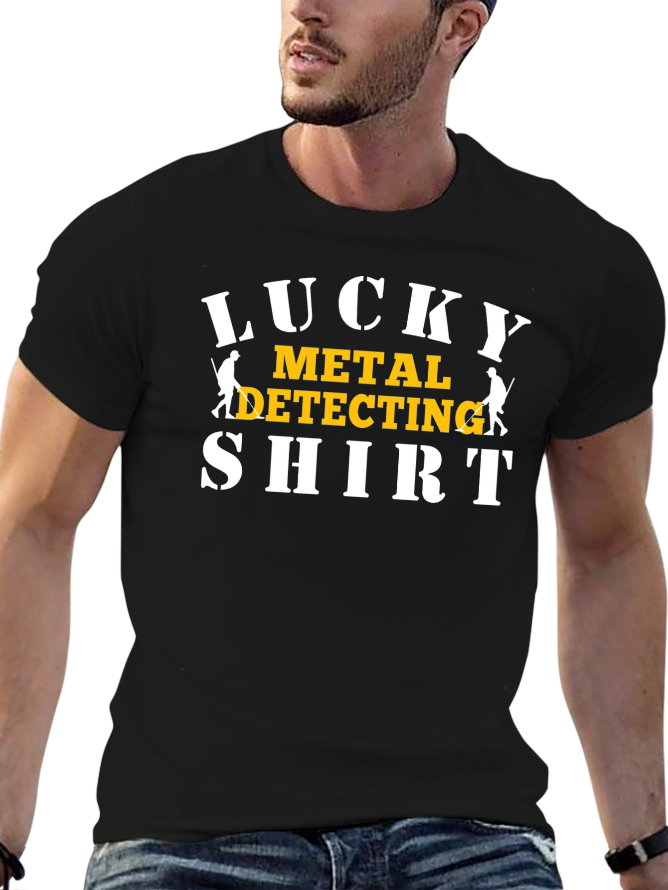 Lucky Metal Detecting Shirt Black