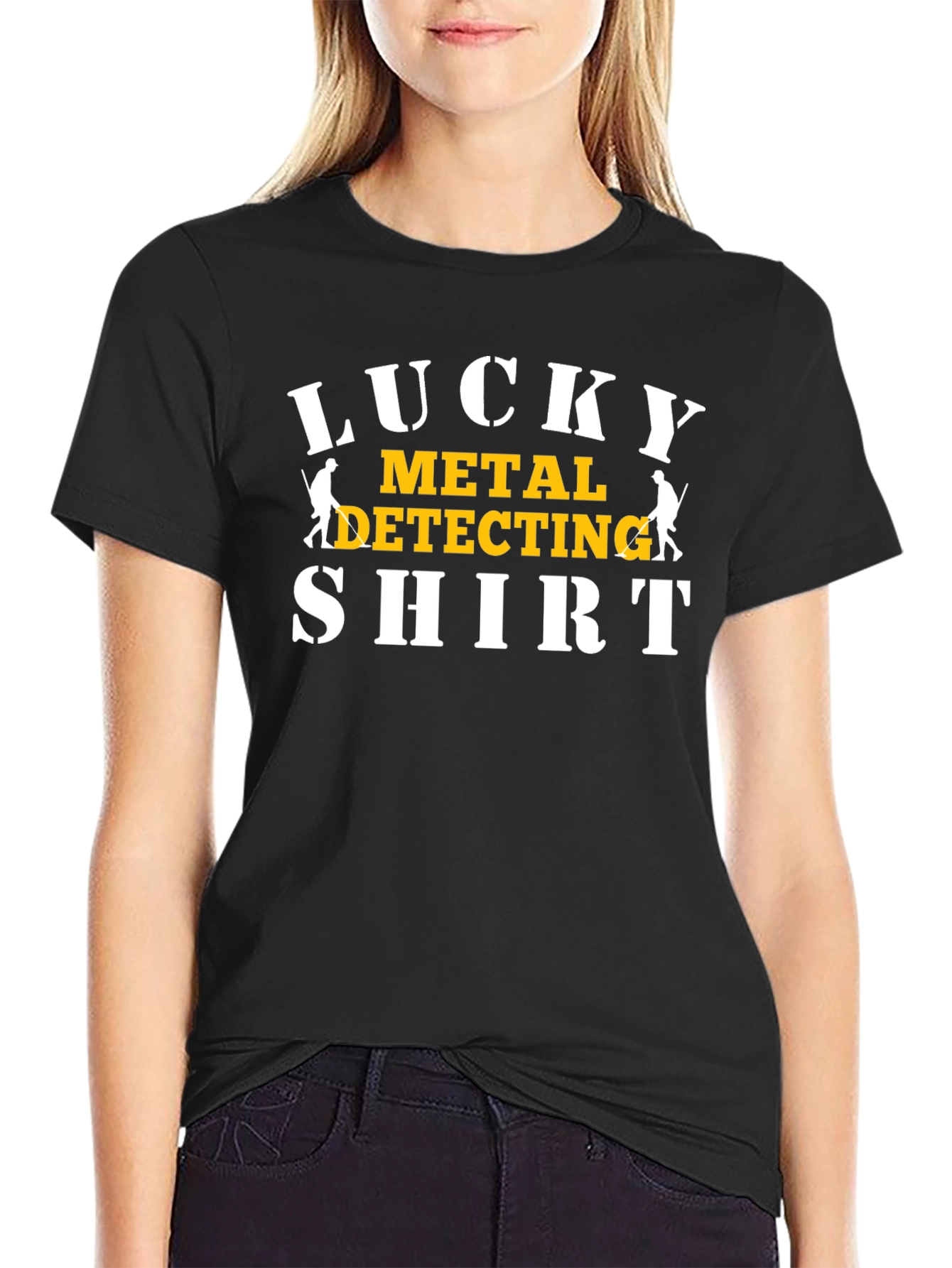 Lucky Metal Detecting Shirt Black