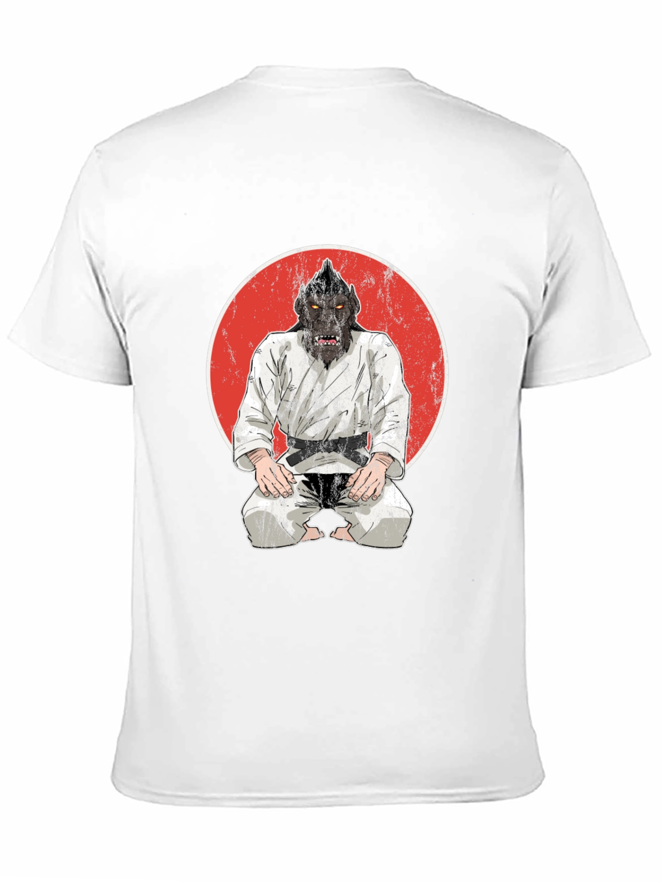 Martial Arts Gorilla Graphic Tee - Black