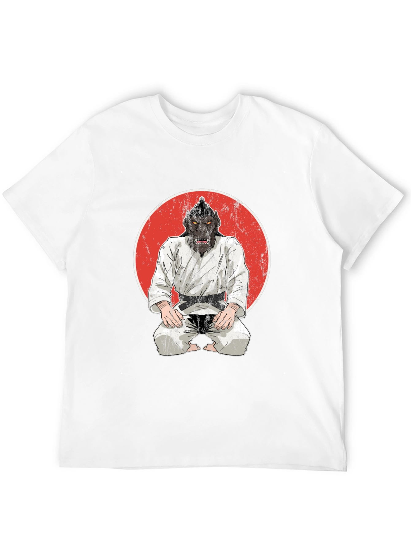 Martial Arts Gorilla Graphic Tee - Black