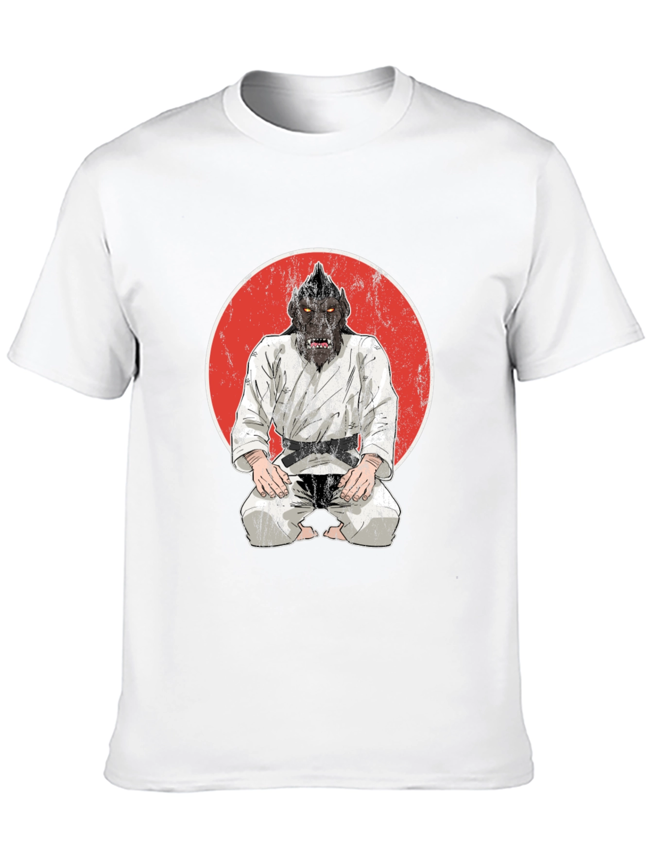 Martial Arts Gorilla Graphic Tee - Black