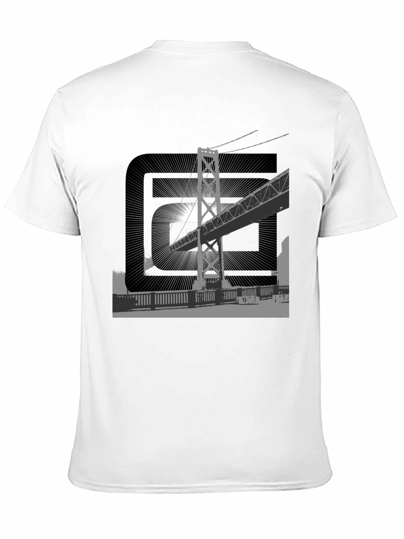 Urban Bridge Graphic Tee - Black