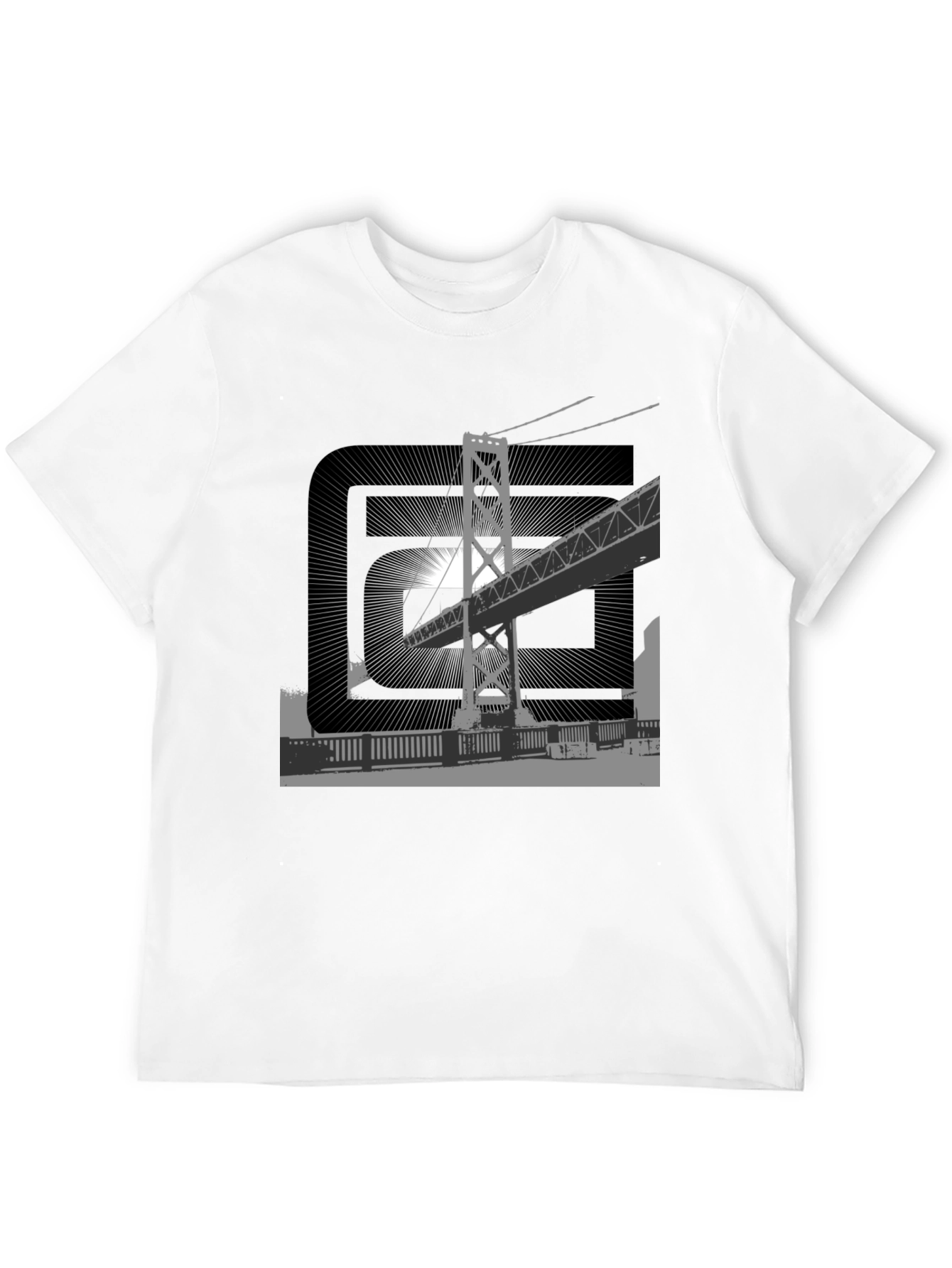 Urban Bridge Graphic Tee - Black