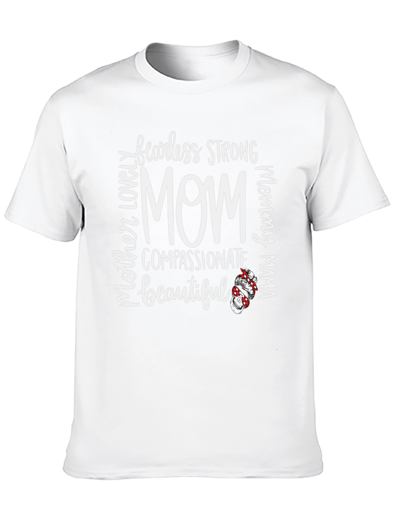 Fearless Strong Mom Graphic Tee - Black