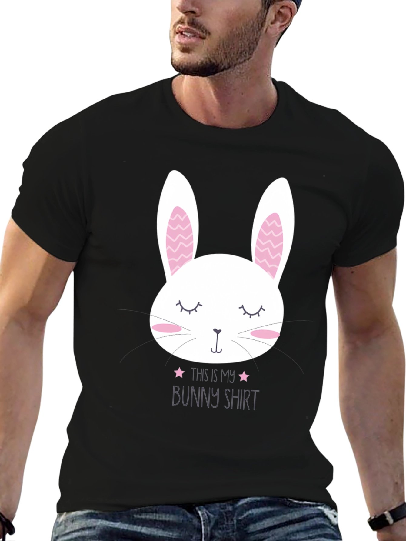 Cute Bunny Shirt - Easter Apparel for Men
