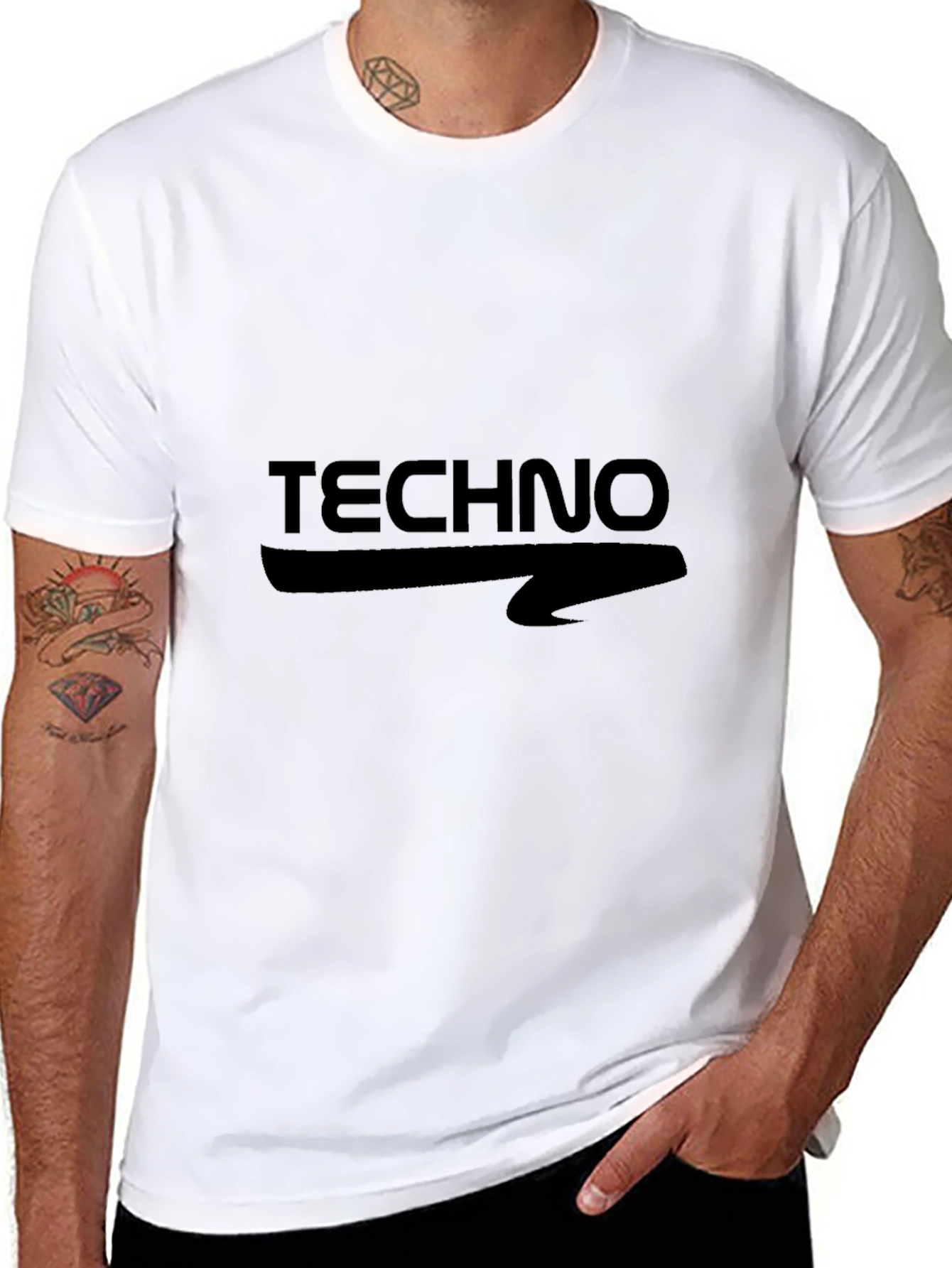 Techno Arrow Black T-Shirt