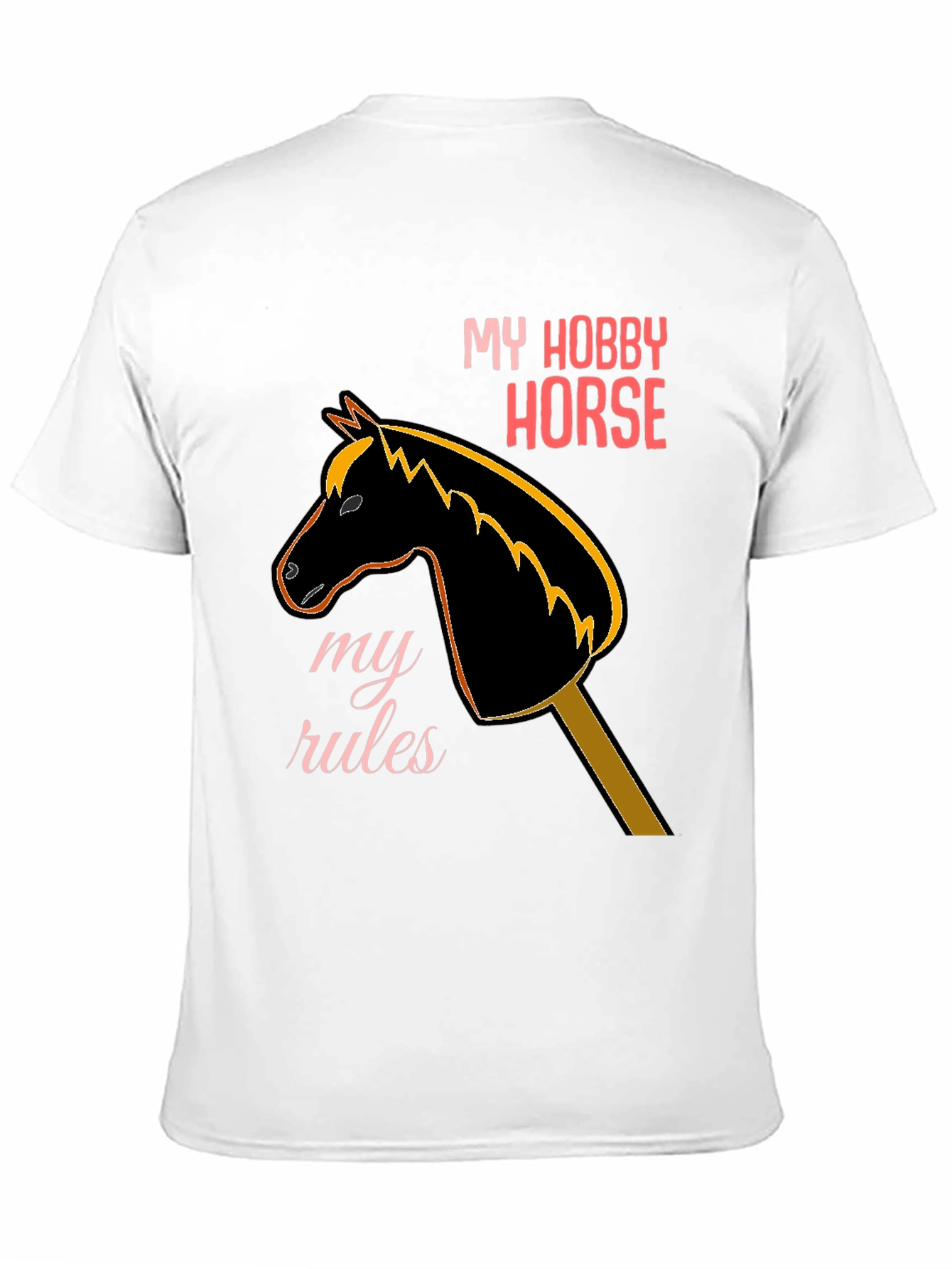 My Hobby Horse T-Shirt - Black Unique Design
