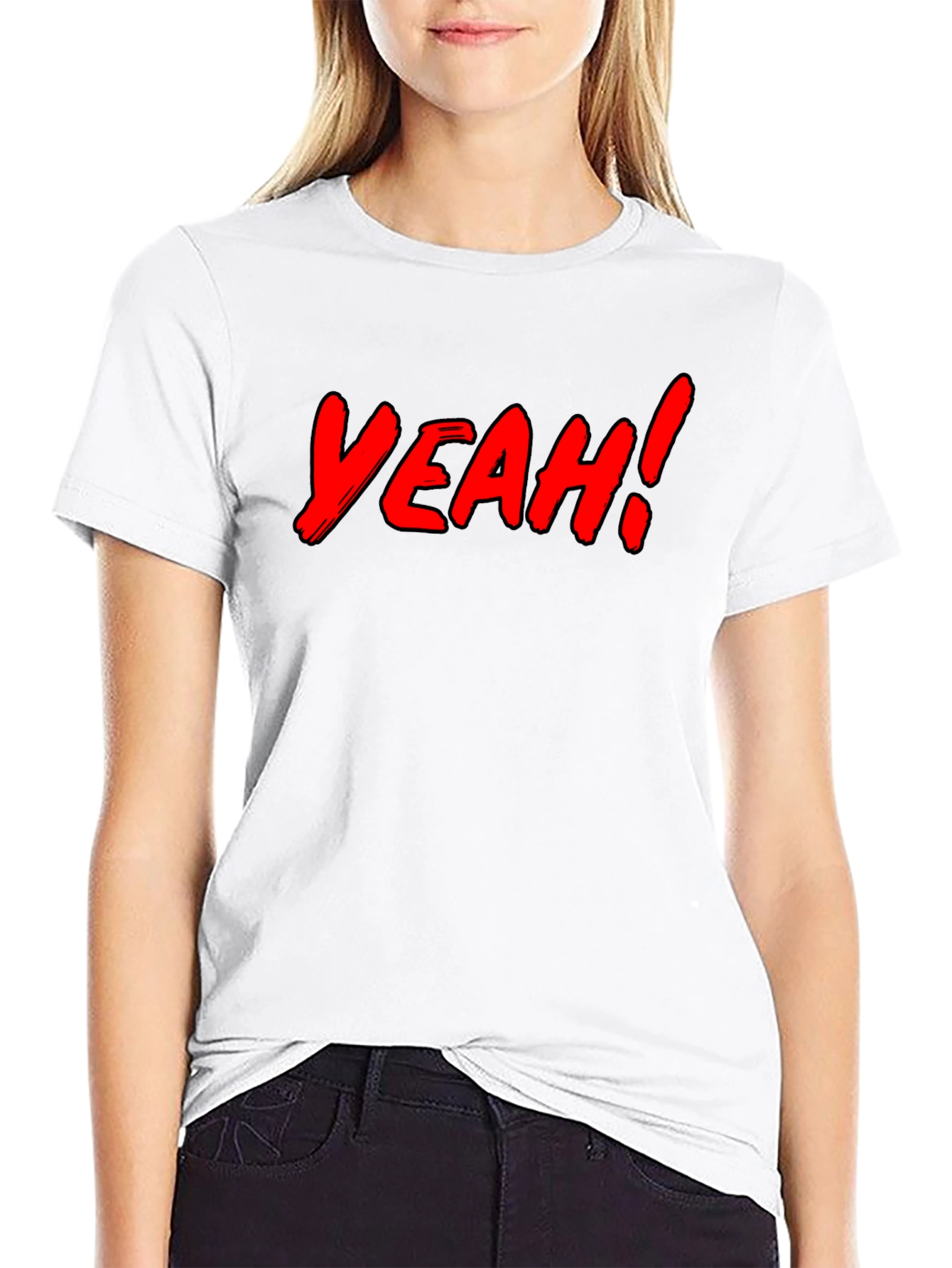 Yeah! Graphic Print Black T-Shirt