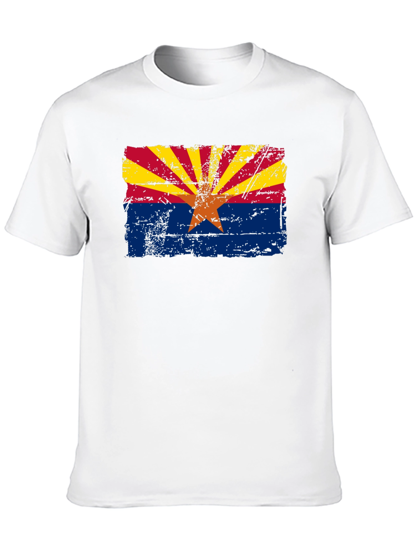 Arizona Flag Graphic T-Shirt - Distressed Style