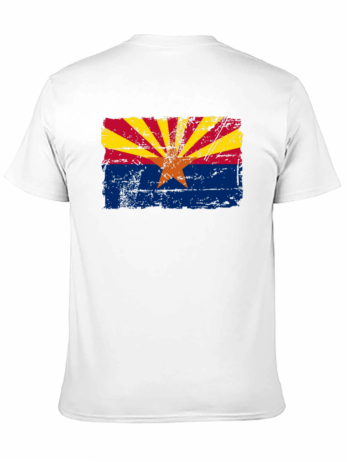 Arizona Flag Graphic T-Shirt - Distressed Style