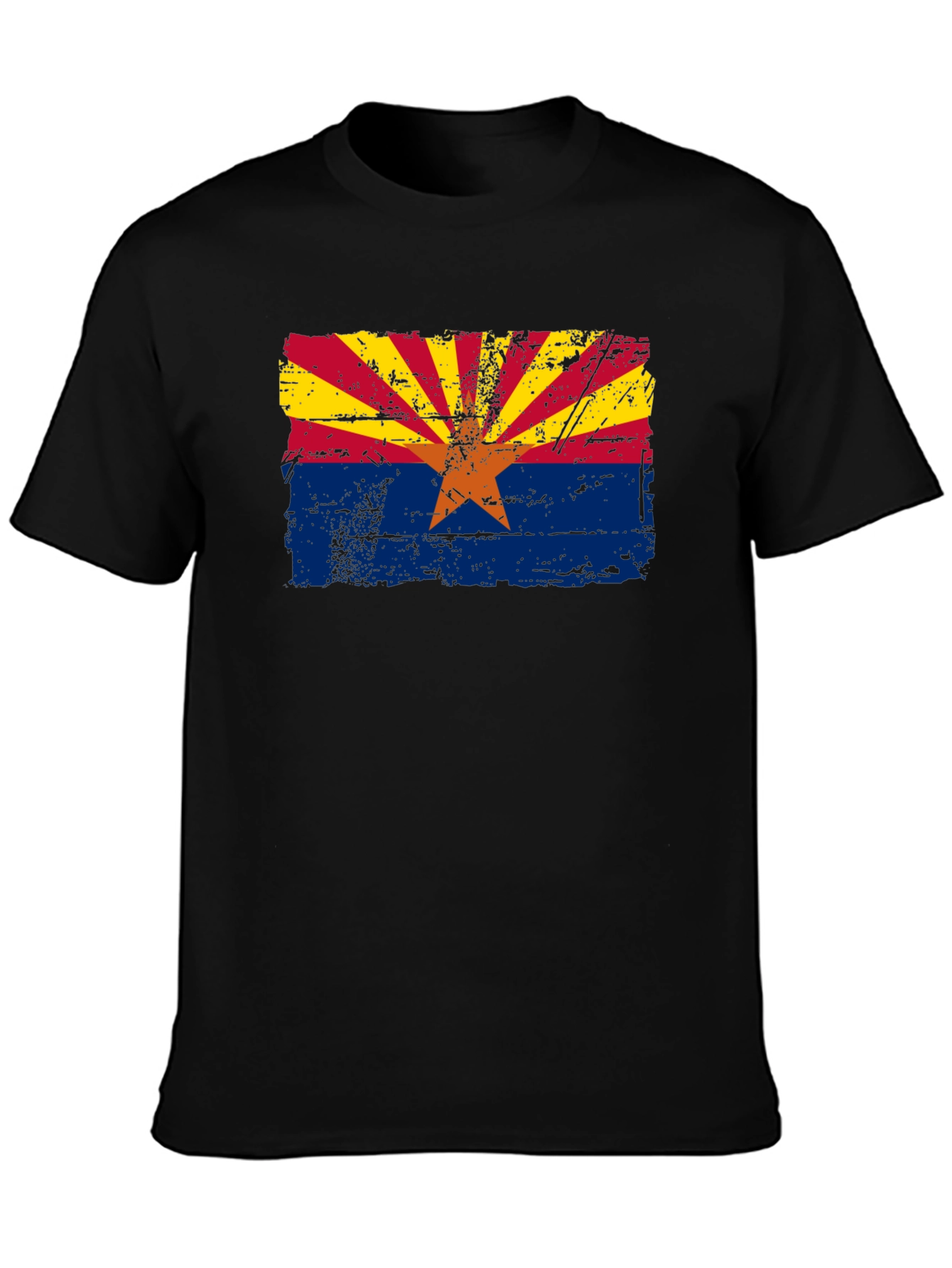 Arizona Flag Graphic T-Shirt - Distressed Style