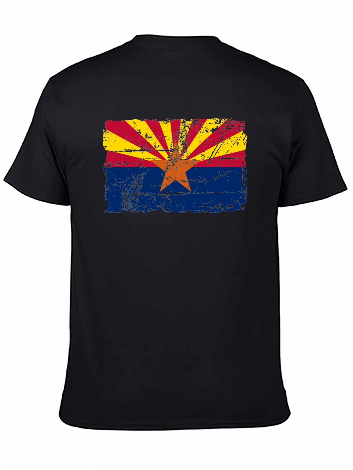 Arizona Flag Graphic T-Shirt - Distressed Style