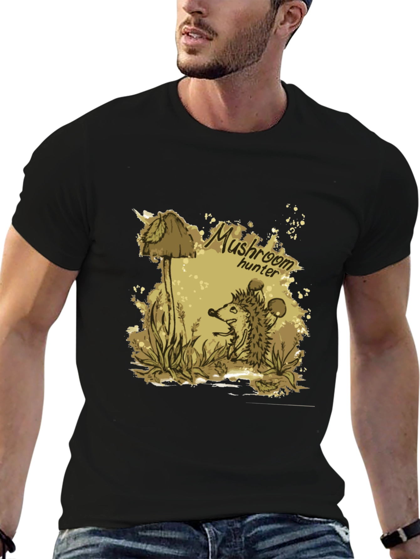 Mushroom Hunter T-Shirt - Unique Graphic Tee