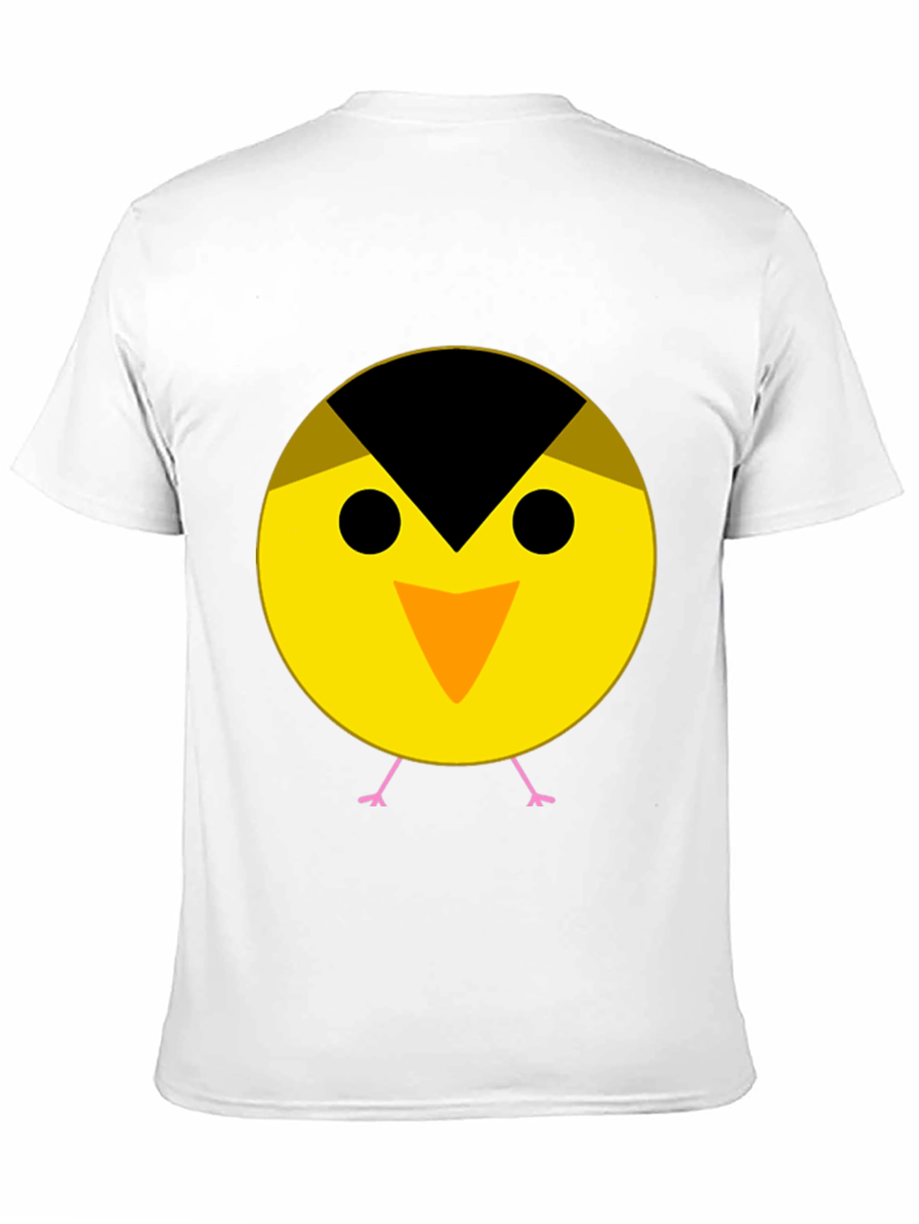 Cute Bird Graphic Tee - Black