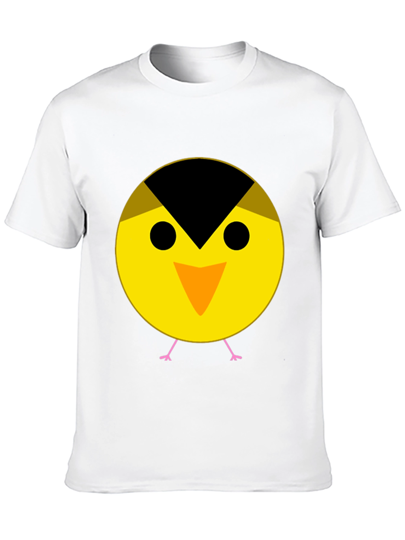 Cute Bird Graphic Tee - Black