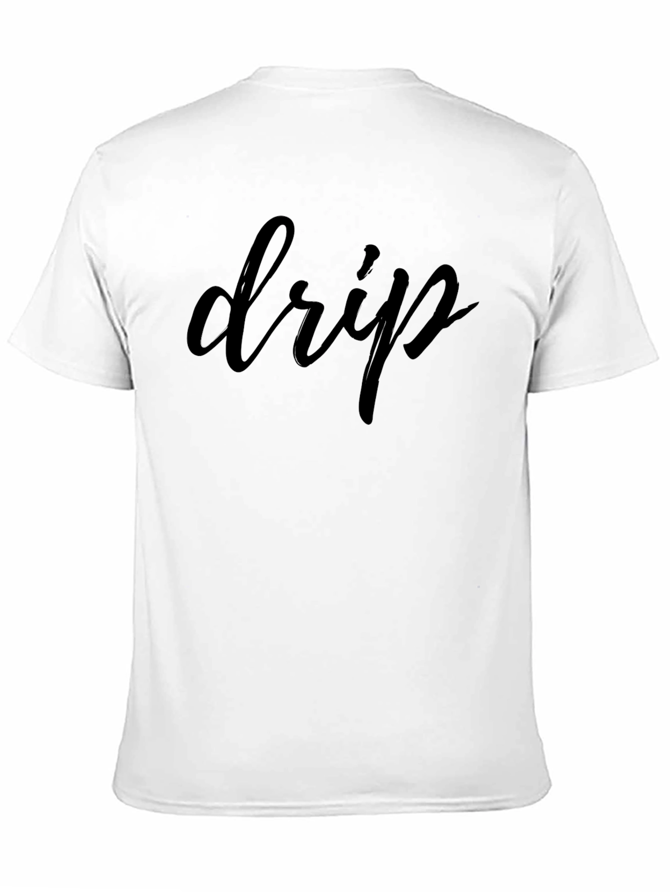 Mens Black Drip Graphic Tee - Trendy Casual Style