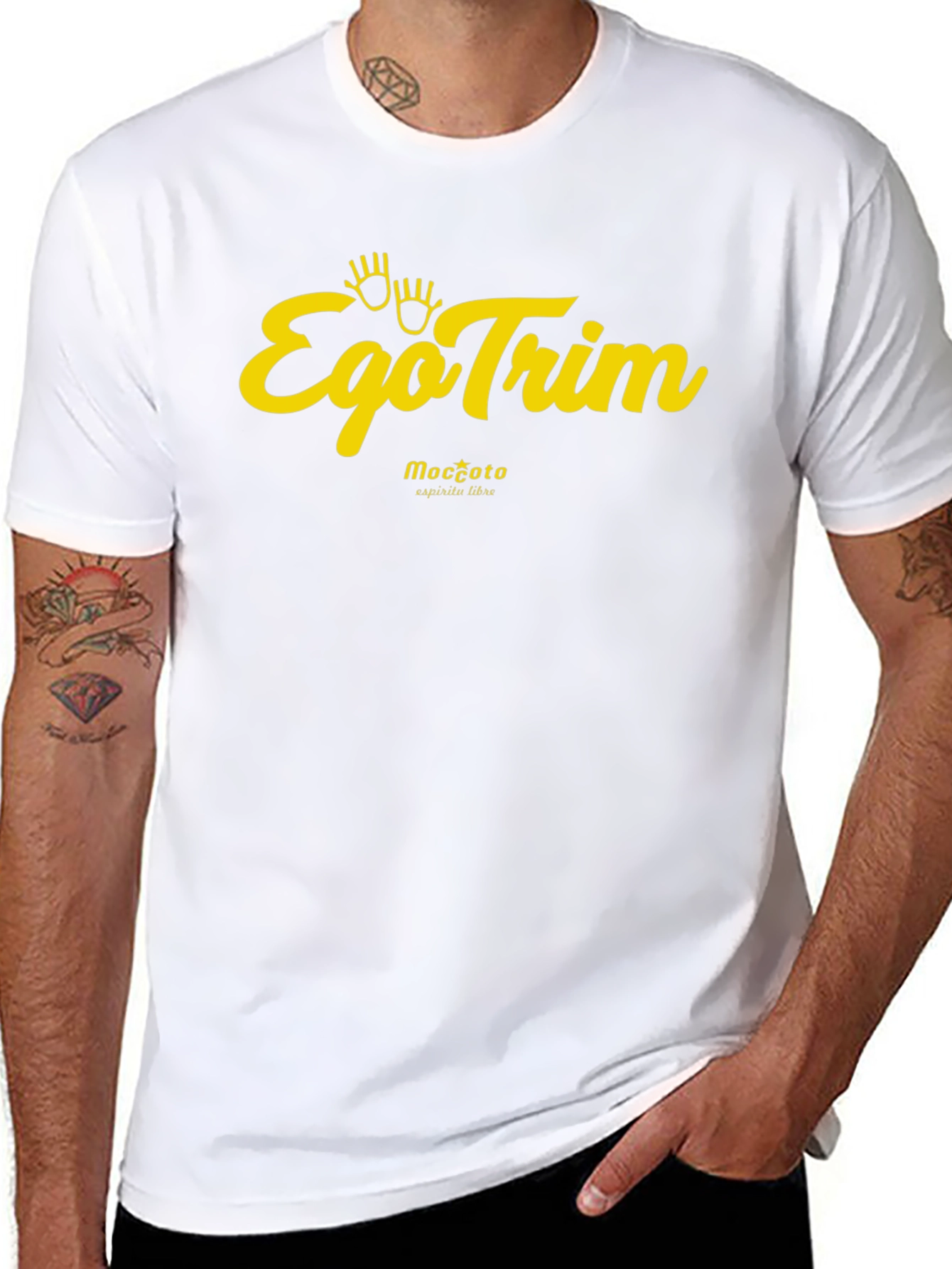 EgoTrim Graphic Tee - Black Cotton Blend