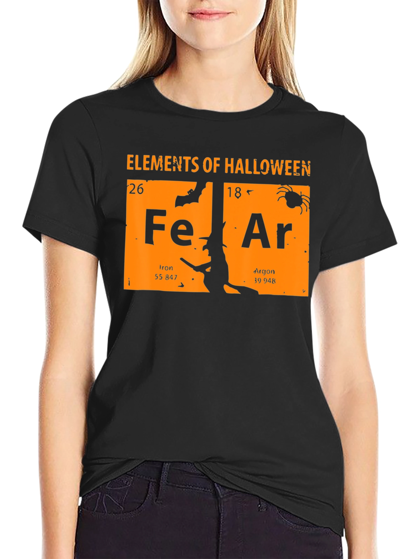 Elements of Halloween T-Shirt: Fear Periodic Table Design