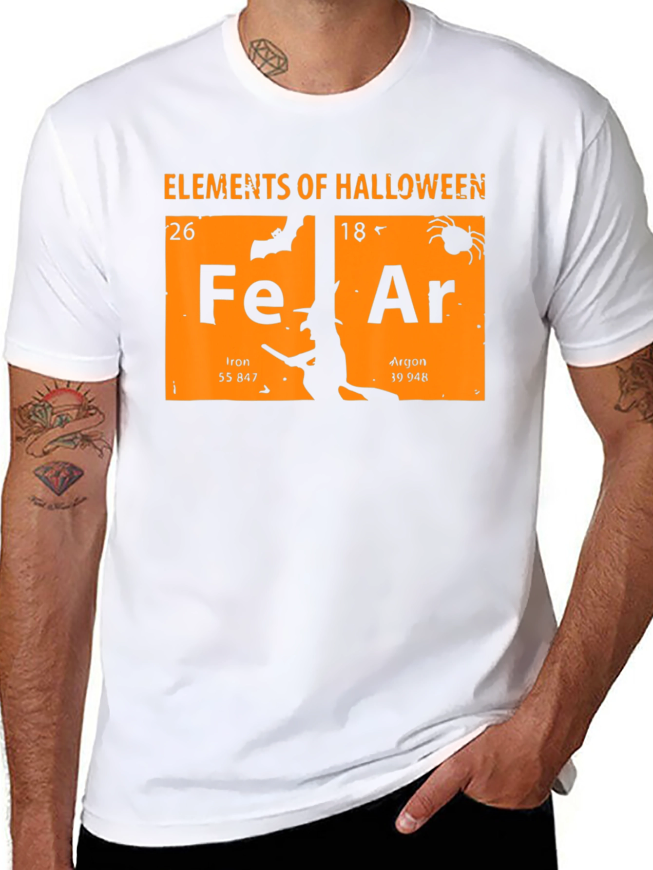 Elements of Halloween T-Shirt: Fear Periodic Table Design